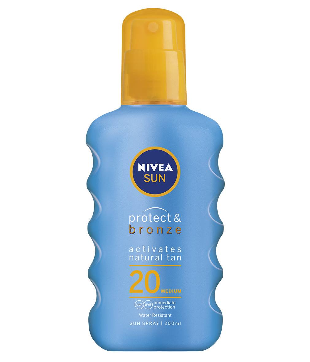 Nivea Sun Protect & Bronze SPF20 mlieko na opaľovanie 200ml Nivea Sun Protect & Bronze SPF20 mlieko na opaľovanie 200ml