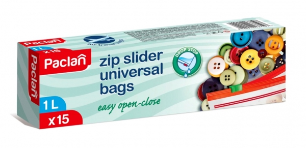Paclan ZIP univerzálne vrecká do mrazničky 1L 15ks Paclan ZIP univerzálne vrecká do mrazničky 1L 15ks