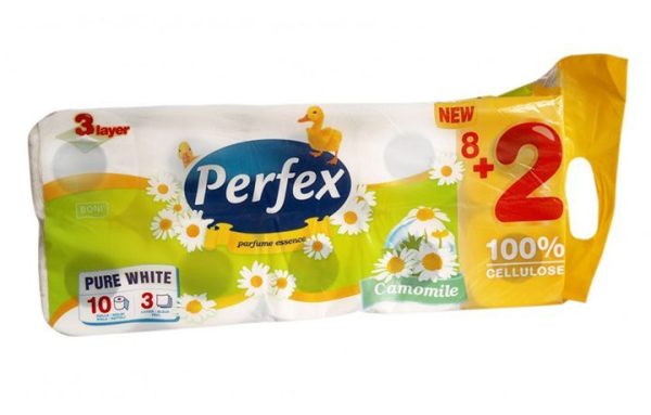 Perfex Camomile toaletný papier 8+2 3vrst