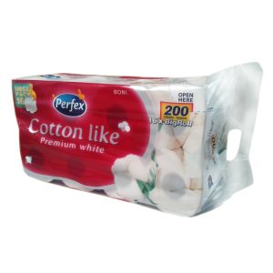 Perfex Cotton Like Premium White Big Roll toaletný papier 16ks 3vrst.