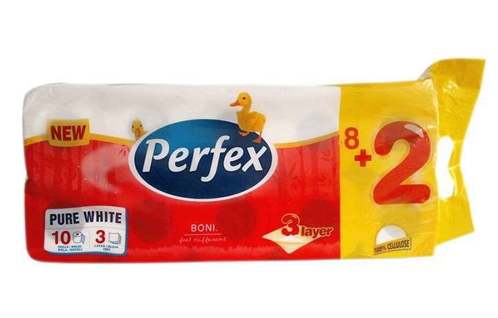 Perfex toaletný papier 8+2 3vrst Perfex toaletný papier 8+2 3vrst