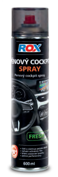 Rox Cool Blue penový čistič palubnej dosky 600ml Rox Cool Blue penový čistič palubnej dosky 600ml