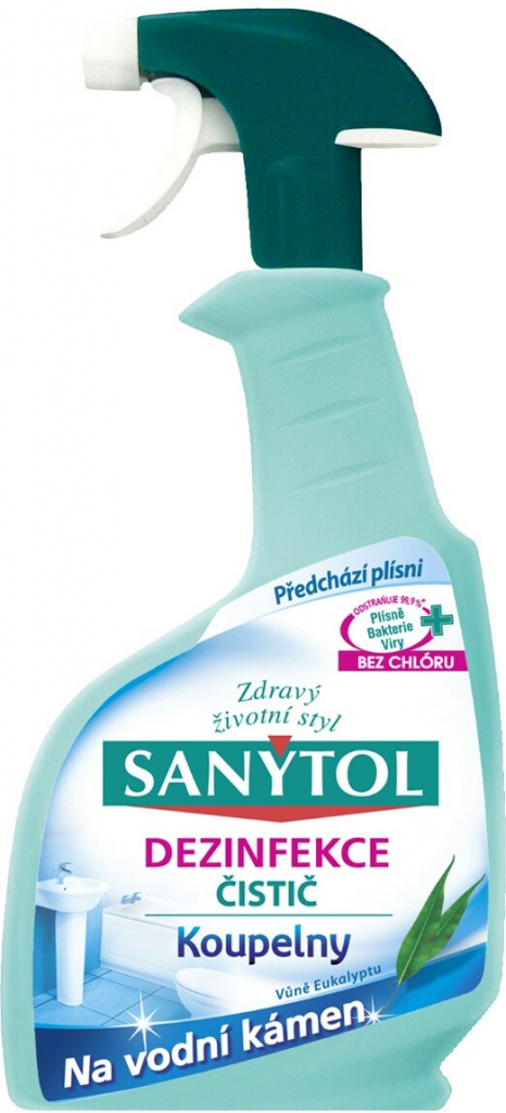 Sanytol dezinfekčný čistič v spreji do kúpeľne 500ml Sanytol dezinfekčný čistič v spreji do kúpeľne 500ml