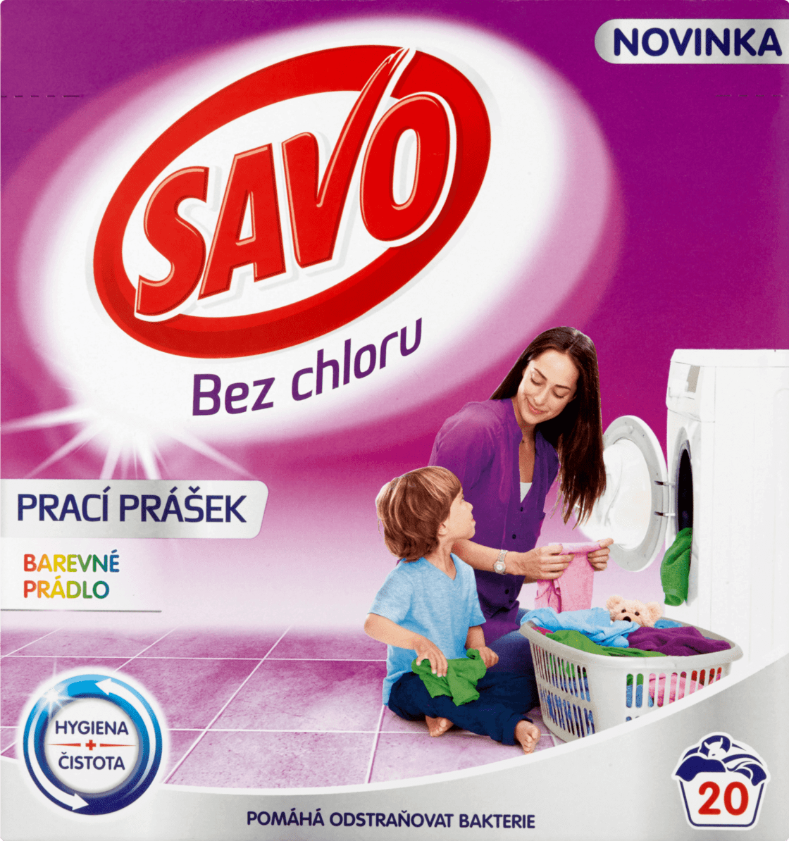 Savo prací prášok na farebné prádlo 1 Savo prací prášok na farebné prádlo 1