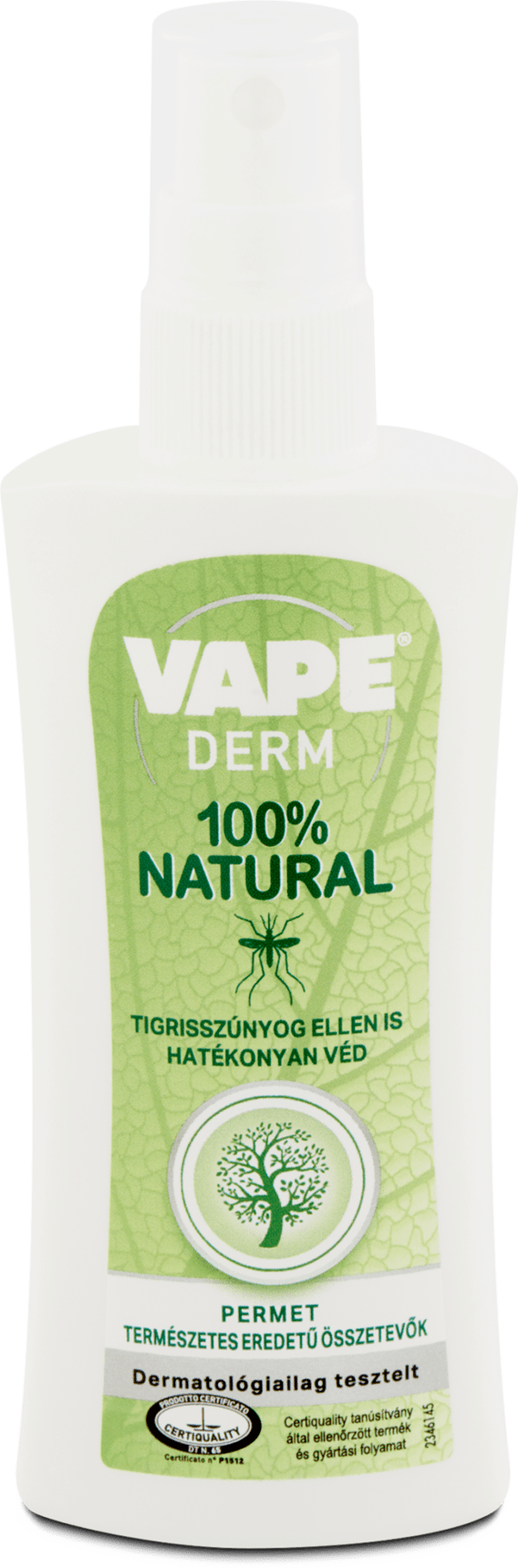 Vape Derm 100% Natural repelent proti komárom 100ml Vape Derm 100% Natural repelent proti komárom 100ml