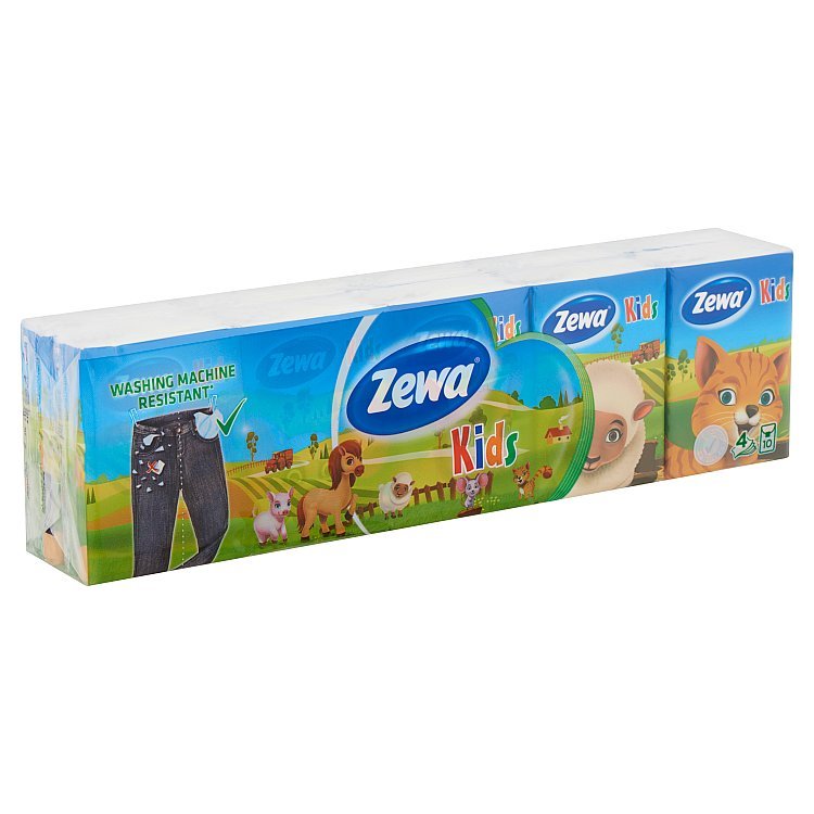 Zewa Kids Papierové vreckovky 10 x 9 ks Zewa Kids Papierové vreckovky 10 x 9 ks