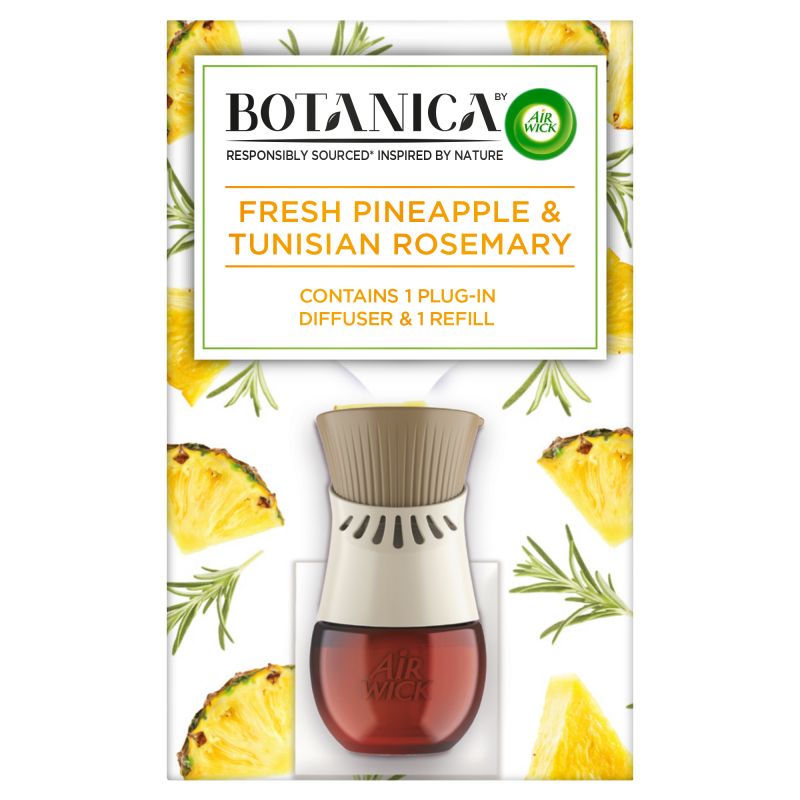 Air Wick Botanica Ananás a tuniský rozmarín elektrický osviežovač + náplň 19ml Air Wick Botanica Ananás a tuniský rozmarín elektrický osviežovač + náplň 19ml
