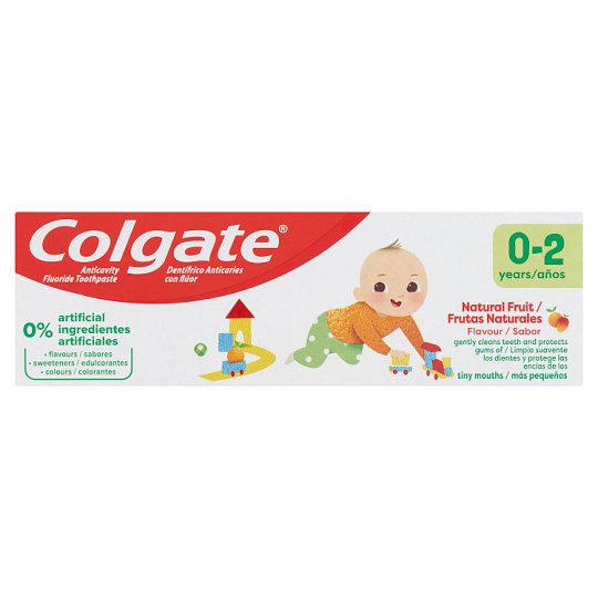 Colgate Natural Fruit zubná pasta 0-2 roky 50 ml Colgate Natural Fruit zubná pasta 0-2 roky 50 ml