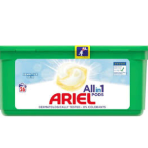 Ariel Sensitive Skin gélové kapsule 26ks