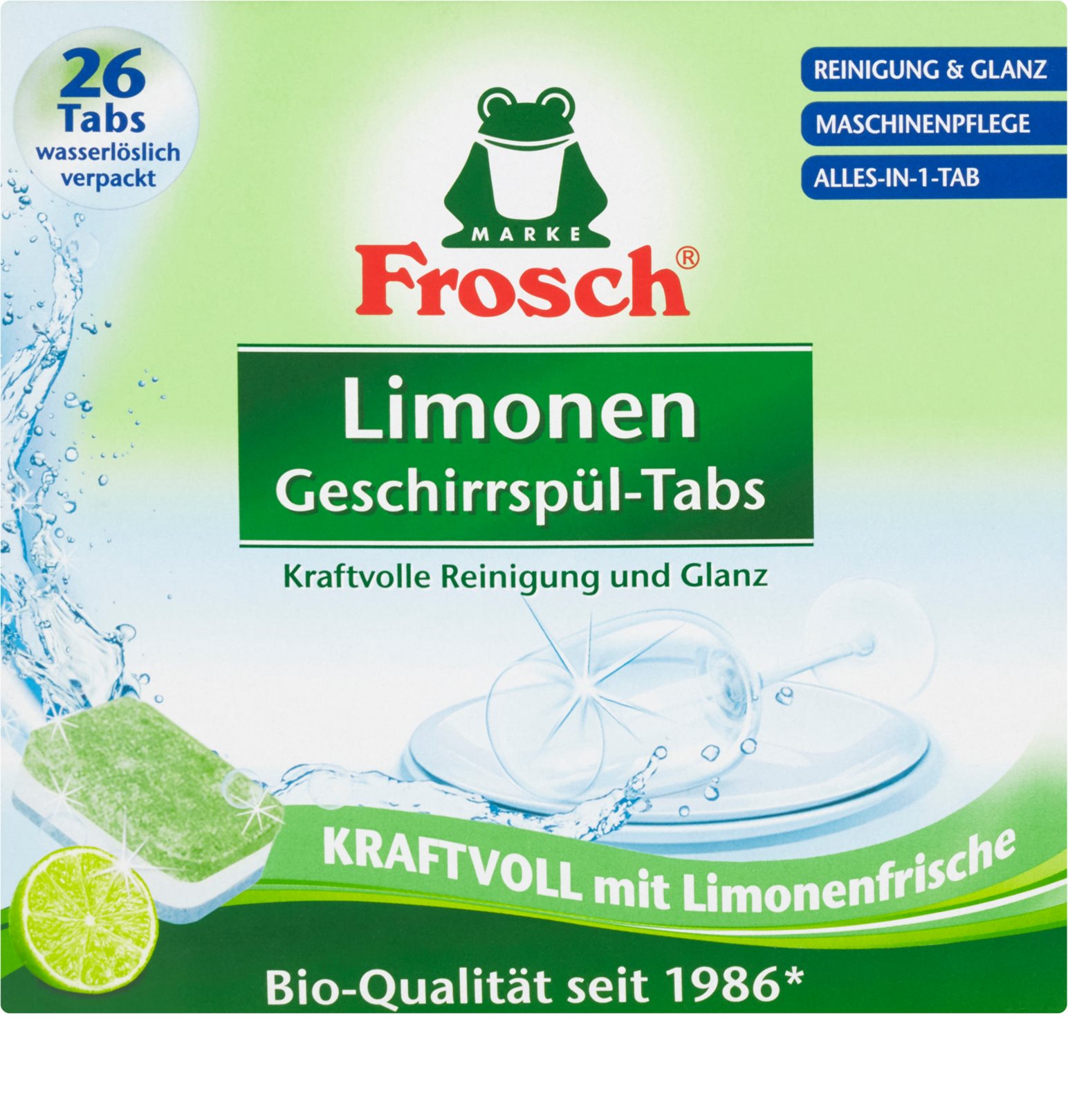 Frosch All in One Lemon tablety do umývačky 26ks Frosch All in One Lemon tablety do umývačky 26ks