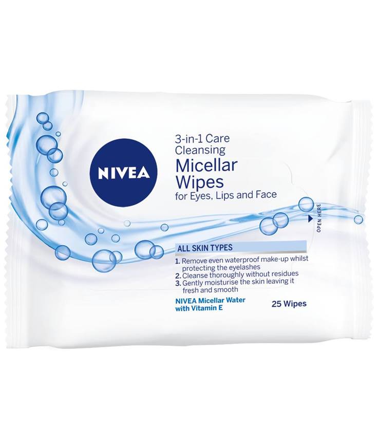 NIVEA Micelárne čistiace pleťové obrúsky 3v1 25ks NIVEA Micelárne čistiace pleťové obrúsky 3v1 25ks