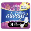 <div id="description" class="part selected">
<div class="spc">
<p><span>Always Platinum Ultra Night hygienické vložky prinášajú ešte väčšie pohodlie a spoľahlivejšiu ochranu v porovnaní s vložkami Always Ultra. Obsiahnuté mikrovankúšiky zabraňujú pretečeniu po stranách a vylepšené jadro veľmi rýchlo pohlcuje tekutinu a uzamyká ju. Always Platinum Ultra Night hygienické vložky vďaka špeciálnej technológii neutralizujú nepríjemný zápach a poskytujú tak pocit čistoty a sviežosti. Pre pokojný spánok bez obáv z pretečenia.</span></p>
</div>
</div> Always Platinum Ultra Night hygienické vložky 6ks