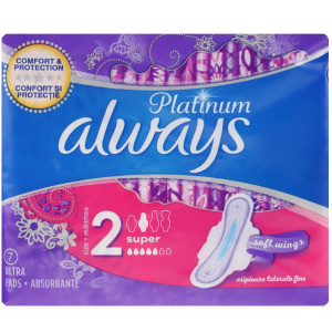 Always Platinum Ultra Super hygienické vložky 7ks