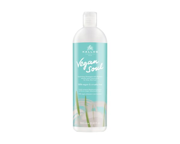 Kallos Vegan Soul obohajúcí šampón pre jemné vlasy 1000ml
