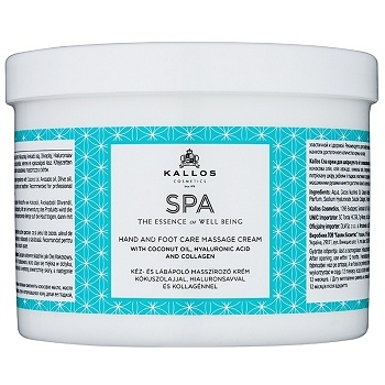 Kallos Spa masážny krém na ruky a nohy 500ml Kallos Spa masážny krém na ruky a nohy 500ml