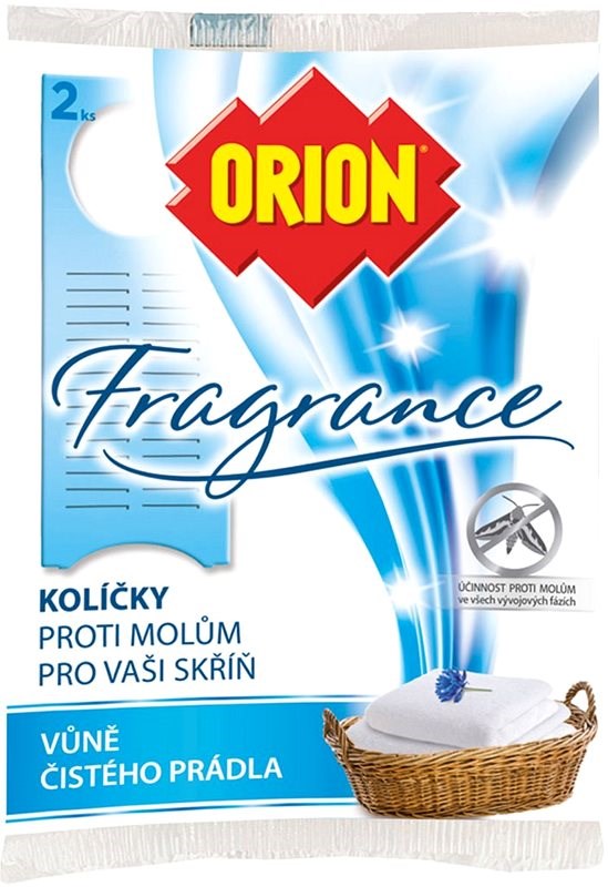 ORION Fragrance vôňa čistej bielizne štipce proti moliam 2ks ORION Fragrance vôňa čistej bielizne štipce proti moliam 2ks