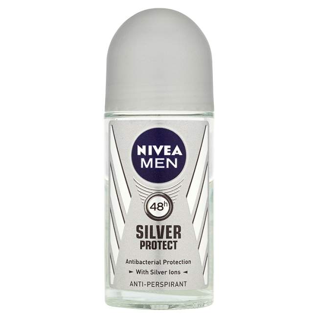 Nivea Men Silver Protect gulôčikový antiperspirant 50ml Nivea Men Silver Protect gulôčikový antiperspirant 50ml
