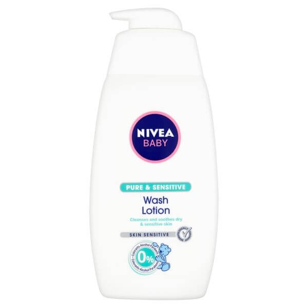 Nivea Baby Pure & Sensitive umývací gél na tvár a telo 500ml Nivea Baby Pure & Sensitive umývací gél na tvár a telo 500ml
