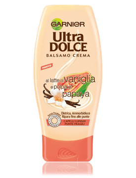 Garnier Ultra Dolce Vanilia & Papaya balzam na vlasy 250ml Garnier Ultra Dolce Vanilia & Papaya balzam na vlasy 250ml