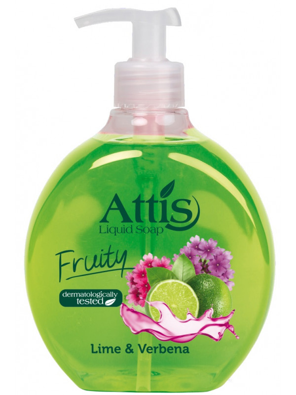 Attis tekuté mydlo s dávkovačom limetka a verbena 500ml Attis tekuté mydlo s dávkovačom limetka a verbena 500ml