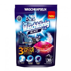 Waschkönig Black 3in1-Caps gélové kapsule do prania 30ks