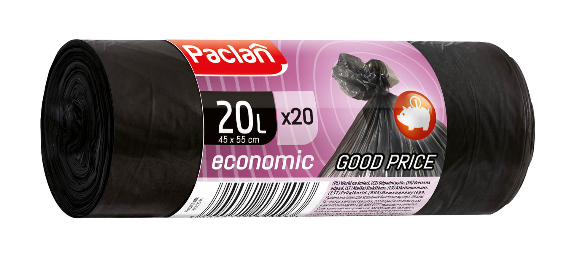 Paclan Economic vrecia na odpad 20l 20ks Paclan Economic vrecia na odpad 20l 20ks