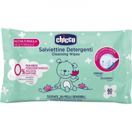 Chicco Sensitive vlhčené utierky 60ks Chicco Sensitive vlhčené utierky 60ks