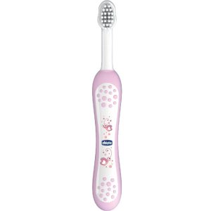 Chicco zubná kefka 6+ mesiacov Farba: Ružová