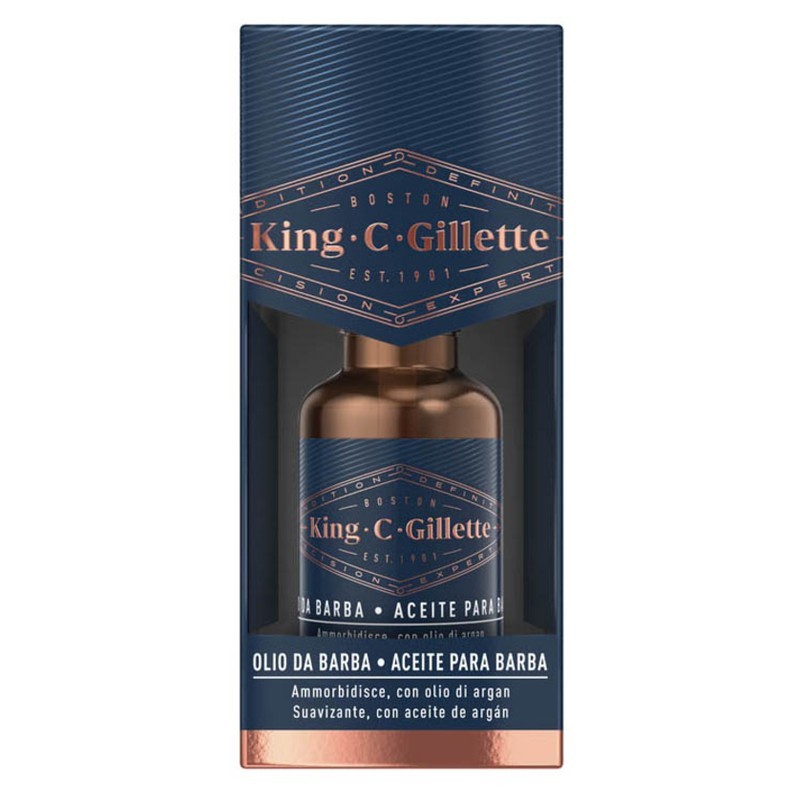 Gillette King C. olej na fúzy a bradu 30ml Gillette King C. olej na fúzy a bradu 30ml