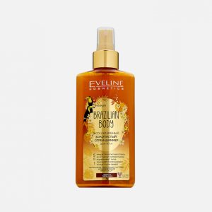 Eveline Cosmetics EVELINE Brazilian Body luxusná zlatá rozjasňujúca hmla na telo 5v1