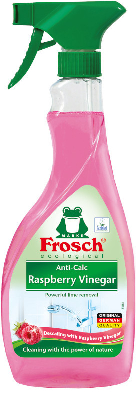 Frosch Anti Calc Raspberry Vinegar odstraňovač vodného kameňa sprej 500ml Frosch Anti Calc Raspberry Vinegar odstraňovač vodného kameňa sprej 500ml