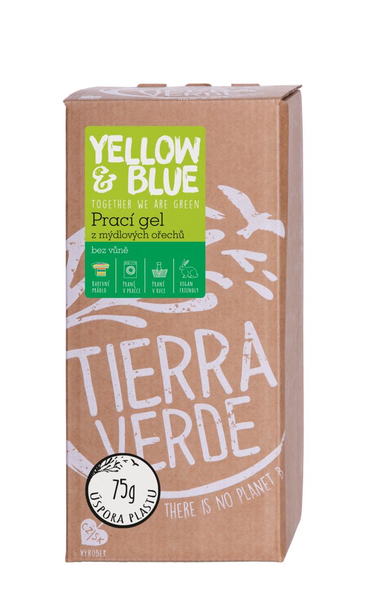 Yellow&Blue Prací gél z mydlových orechov bez vône bag-in-box 2l Yellow&Blue Prací gél z mydlových orechov bez vône bag-in-box 2l