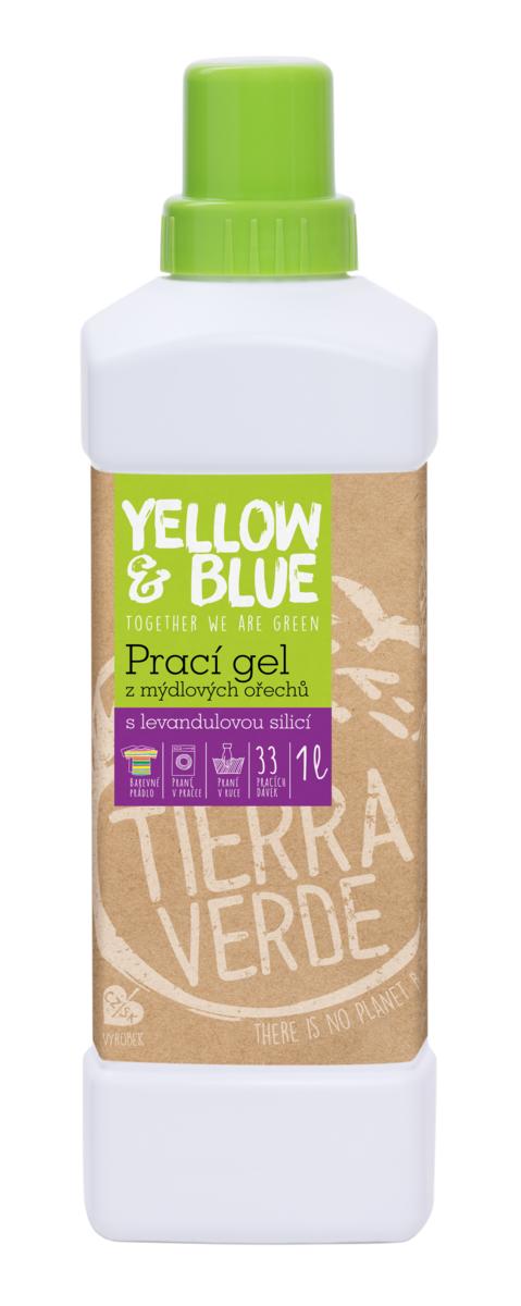 Yellow&Blue Prací gél z mydlových orechov s levanduľovou silicou 1l Yellow&Blue Prací gél z mydlových orechov s levanduľovou silicou 1l