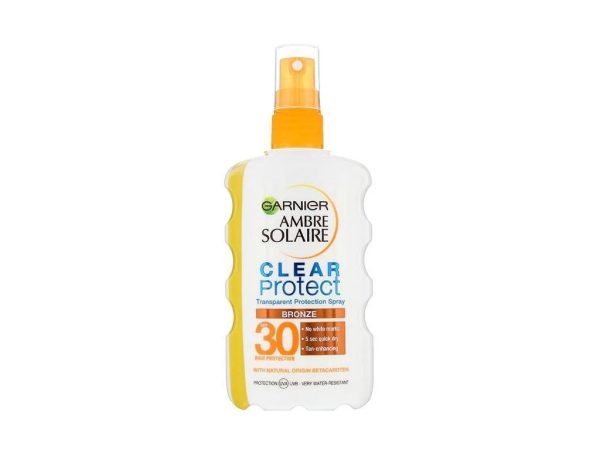 Garnier Ambre Solaire Clear Protect Bronze SPF30 opaľovací sprej 200ml