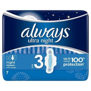 Always Ultra Night hygienické vložky 7ks