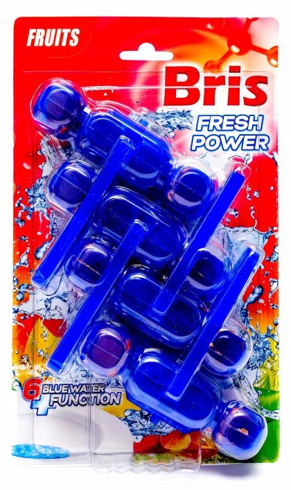 Bris Blue Water Tropical Fruits WC Blok 4x55g Bris Blue Water Tropical Fruits WC Blok 4x55g