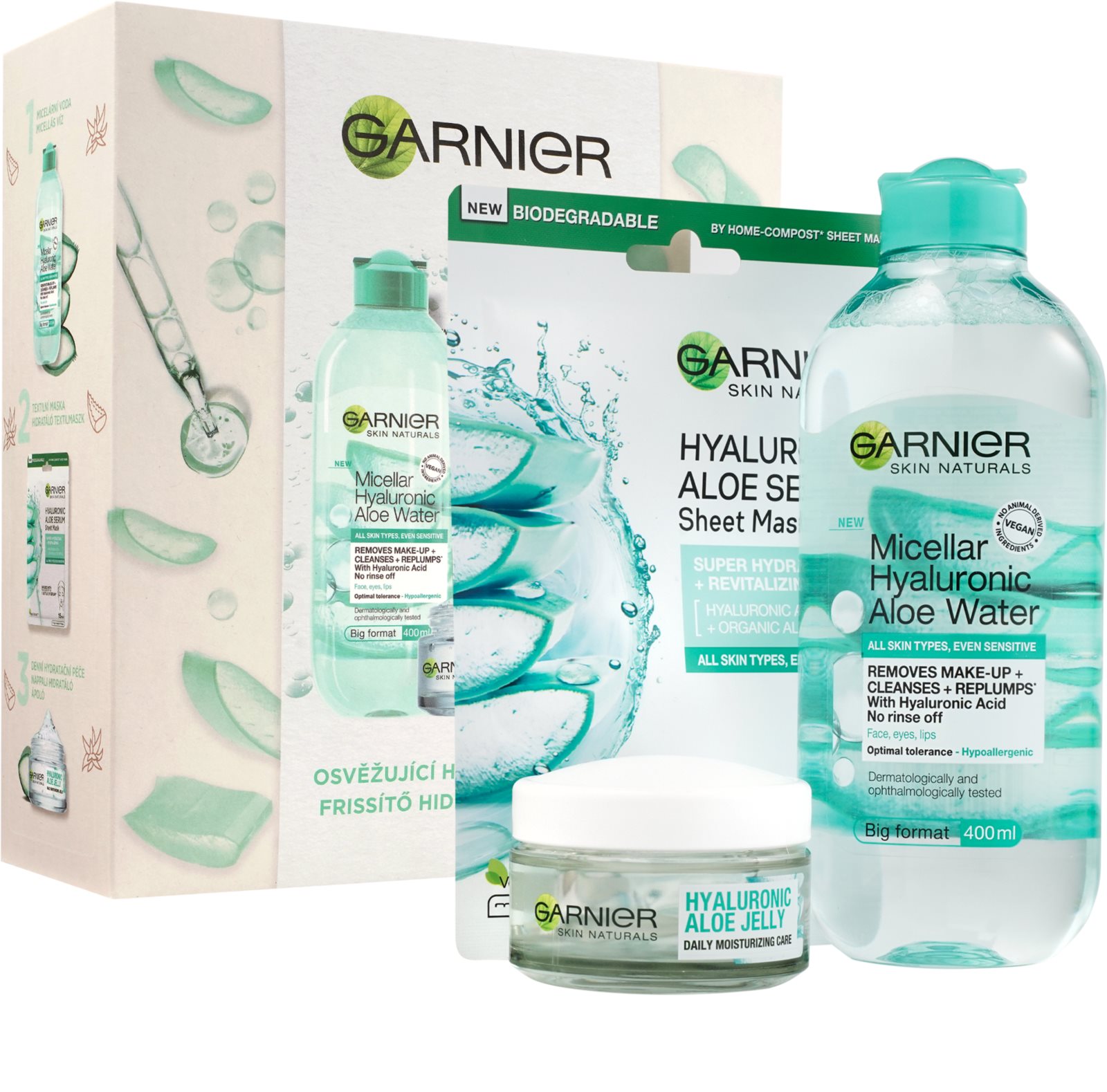Garnier Skin Naturals Hyaluronic Aloe darčekový set Garnier Skin Naturals Hyaluronic Aloe darčekový set