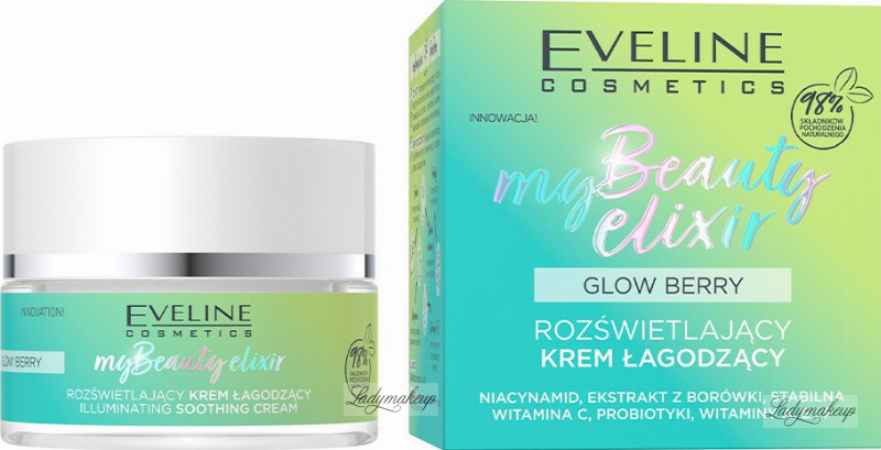 Eveline Cosmetics EVELINE my Beauty Elixir Glow Berry rozjasňujúci krém 50ml Eveline Cosmetics EVELINE my Beauty Elixir Glow Berry rozjasňujúci krém 50ml