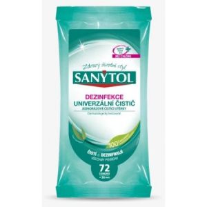 Sanytol univerzálne dezinfekčné utierky eukaliptus 72ks
