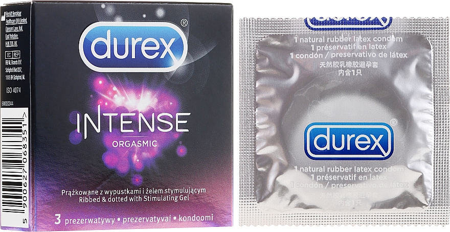 Durex Intense kondómy 3ks Durex Intense kondómy 3ks