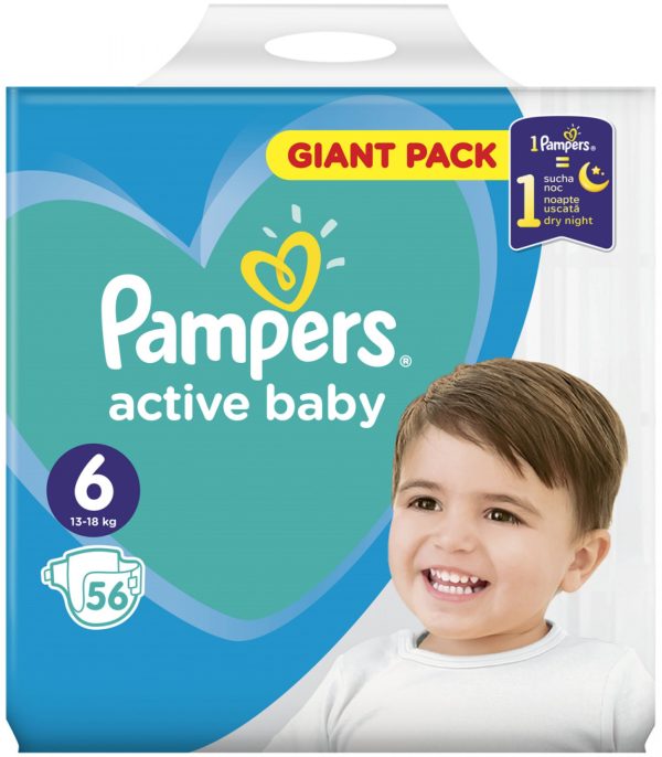 Pampers Active Baby 6 13-18kg 56 ks