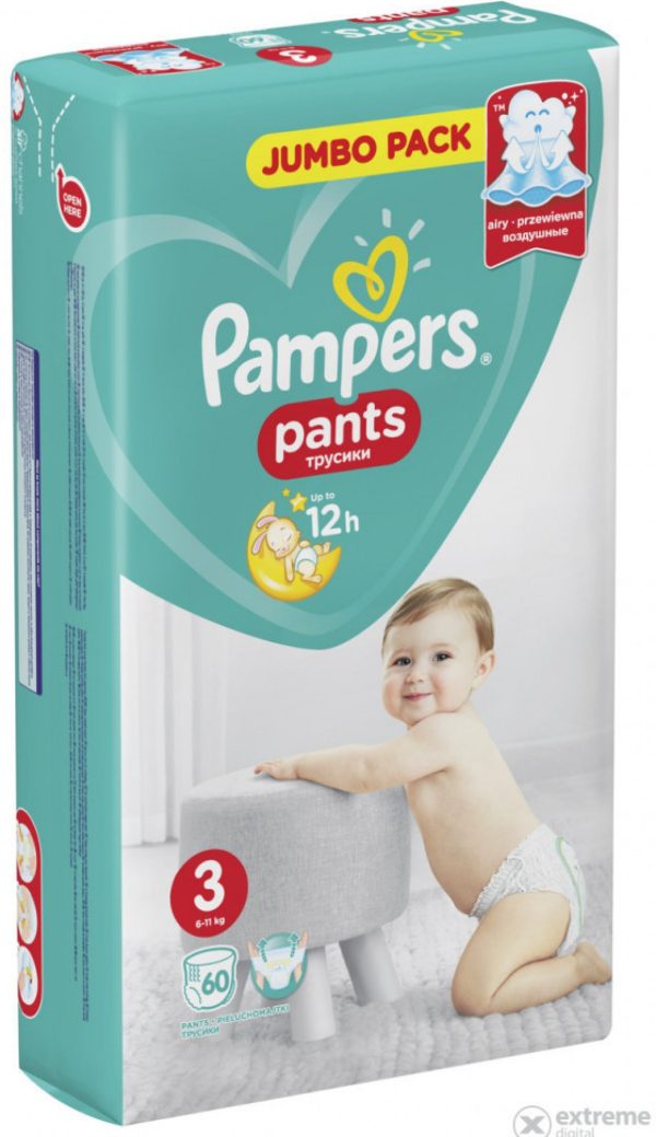 Pampers Pants Midi 3 jednorázové nohavičky 6-11 kg 60 ks
