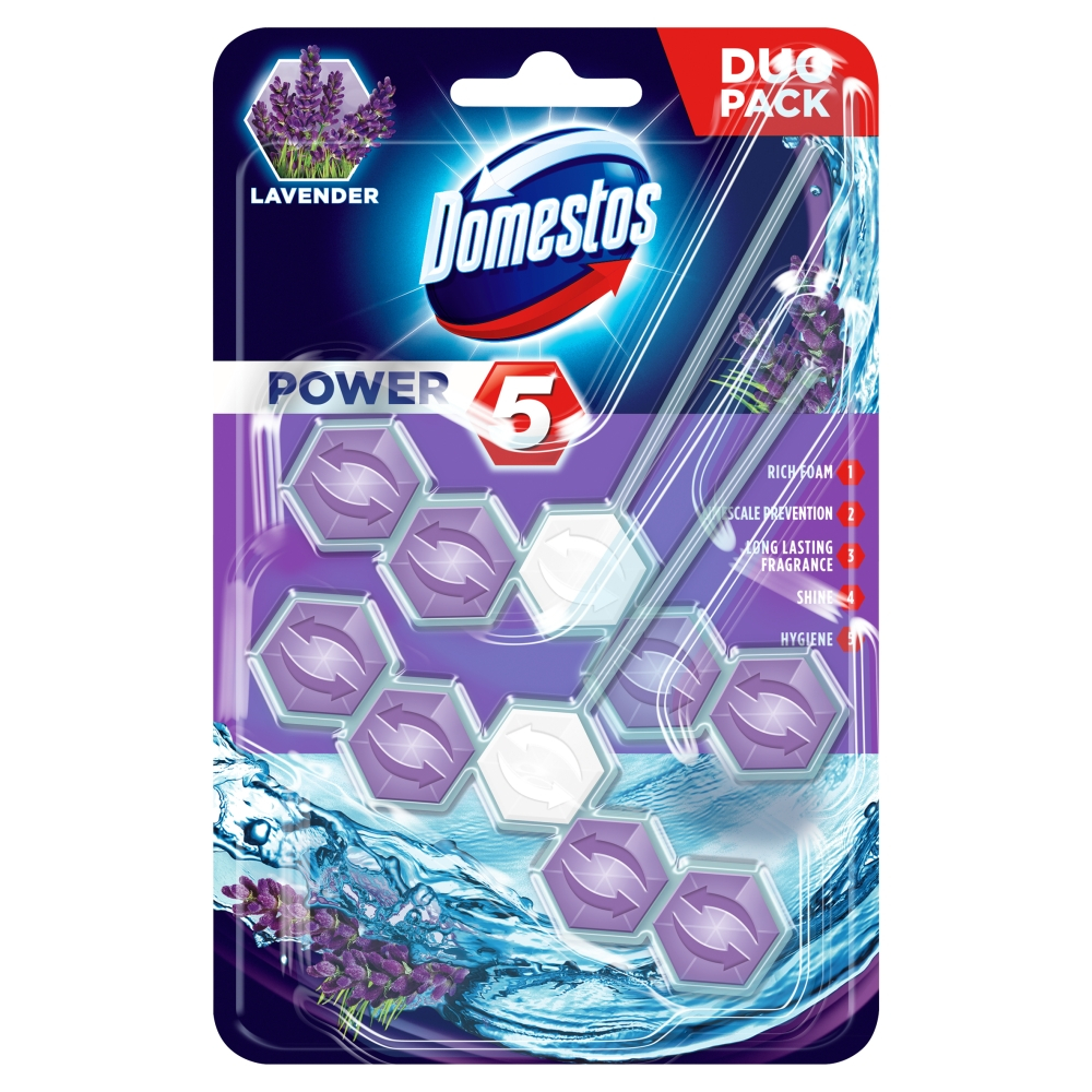 Domestos Power 5 Levander 2x55g Domestos Power 5 Levander 2x55g