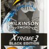 Wilkinson Sword Xtreme3 Black Edition jednorazový holiaci strojček s 3 čepieľkami 4 ks