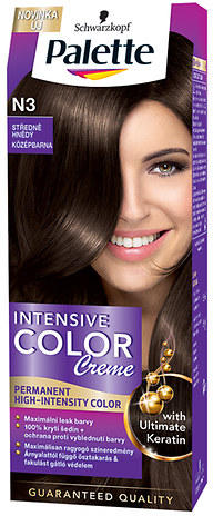 Palette Intensive Color Creme farba na vlasy N3 Palette Intensive Color Creme farba na vlasy N3