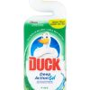 <p>Duck WC tekutý čistič s vôňou borovice dodá vašej toalete dokonalú sviežosť. Lepšie dosah pod obrubou WC misy vďaka unikátnemu hrdlu výrobku. Čistí Duck WC gél Pine fresh 750ml