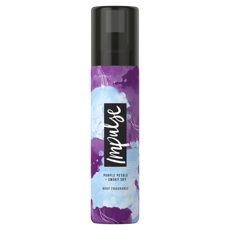 Impulse Purple Petals + Smoky sky deospray 100ml Impulse Purple Petals + Smoky sky deospray 100ml