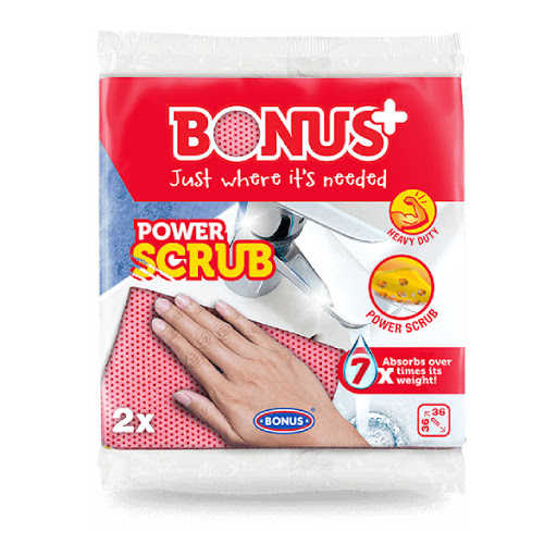 Bonus+ PowerScrub utierka 2ks Bonus+ PowerScrub utierka 2ks