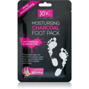 Xpel XBC Charcoal Foot Pack hydratačná maska na nohy - ponožky