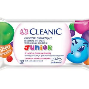 Cleanic Junior vlhčené obrúsky s antibakteriálnym účinkom 15ks